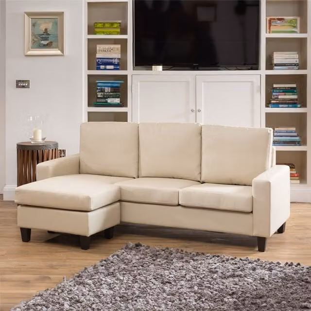 Artemis Home Modena Reversible L-Shape Corner Sofa in Beige