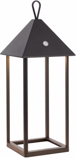 Netlighting Hoot Large Solar LED Table Lamp in Matt Black with Clear Glass, IP44 Rated – 1