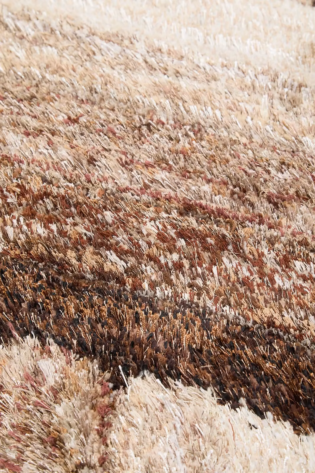 DS Living Ultra Plush Wave Area Rug in Blue and Brown, W: 230 cm, D: 160 cm – 3