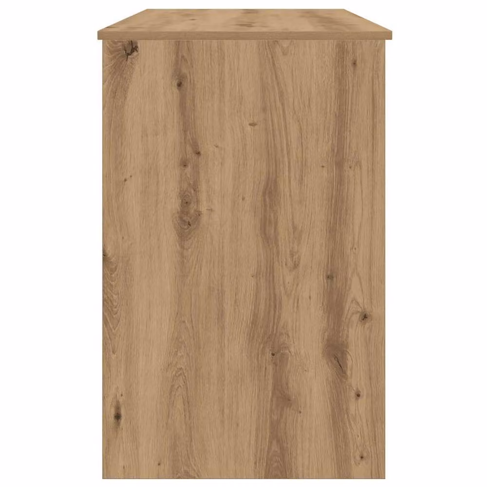 Berkfield Artisan Oak Writing Desk in Brown, W/D/H: 100 x 50 x 76 cm – 3