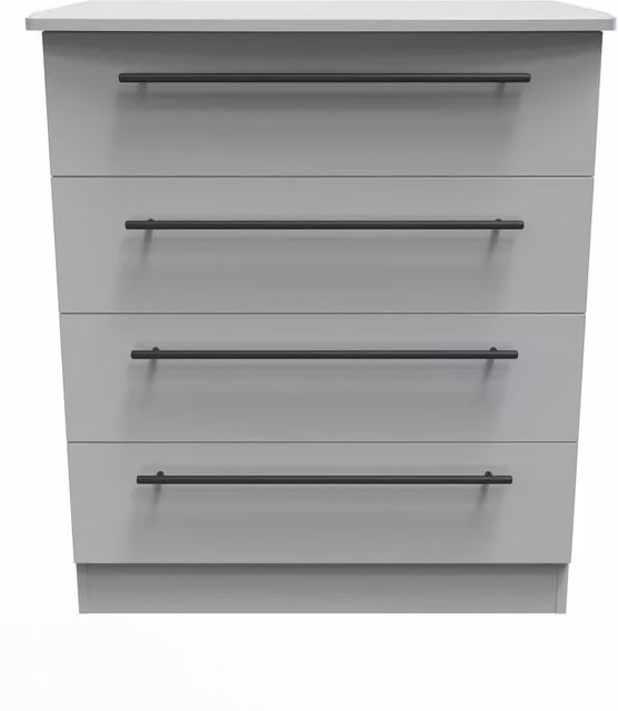 2 U Howard 4 Drawer Chest in Dark Grey Matt Finish – 1