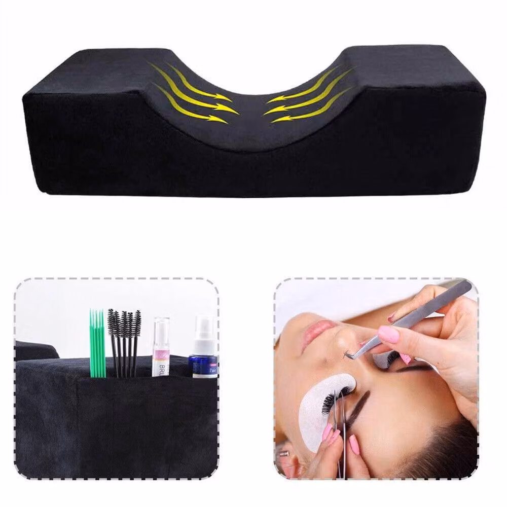 VOGREX Black Professional Memory Foam Eyelash Extension Pillow – 3