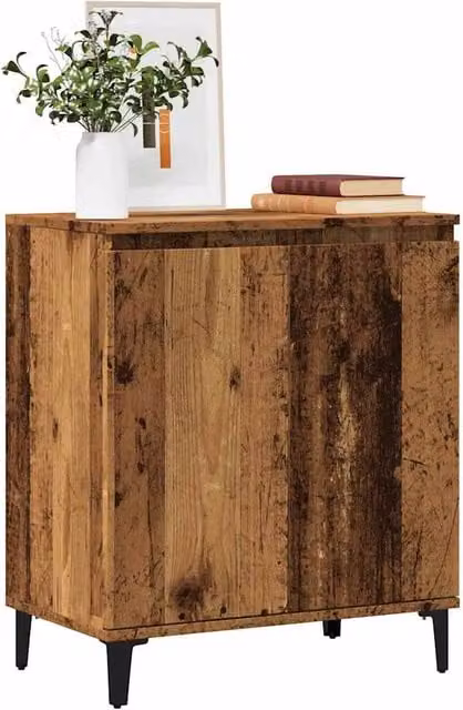 Berkfield Home Rustic Old Wood Sideboard in Brown, W/D/H: 60 x 35 x 70 cm – 1