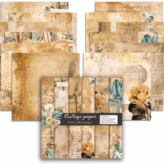 Syntego Multicolour and Yellow Custom Scrapbook Paper Set