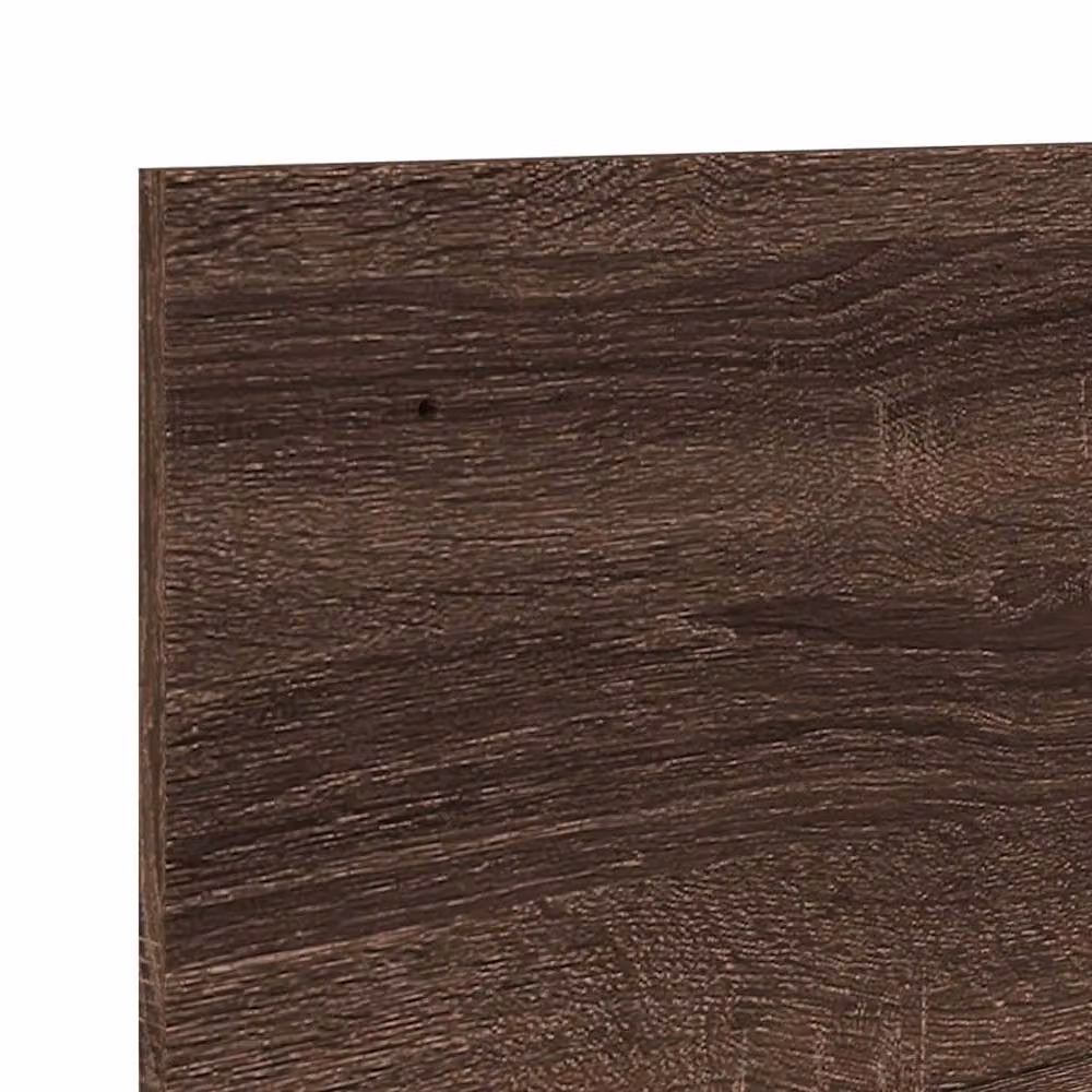 Berkfield Home Wall Mounted Cabinet in Brown Oak, W: 100 cm, D: 16.5 cm, H: 30 cm – 3