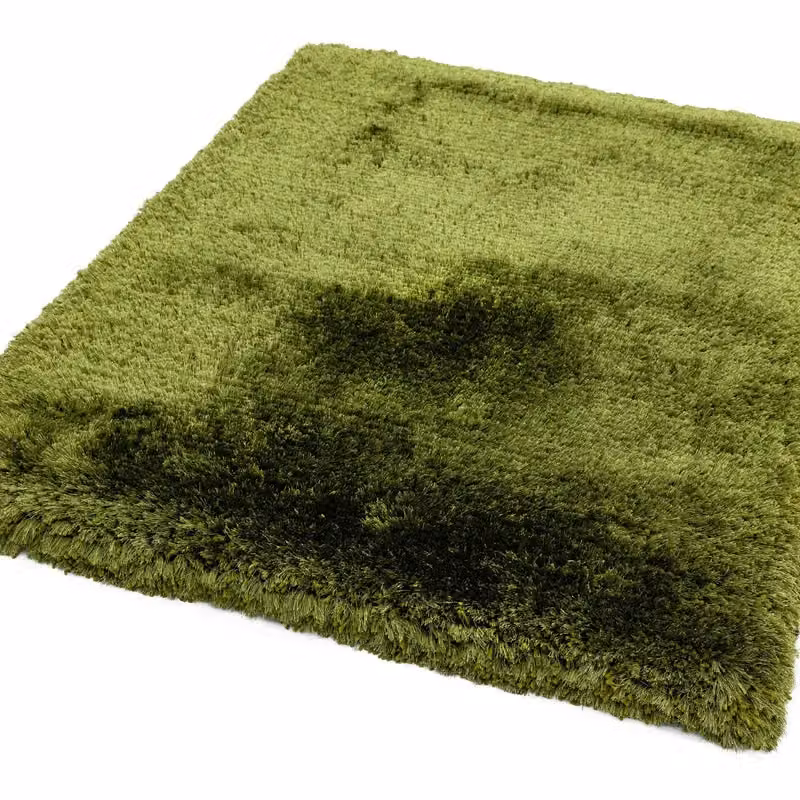 The Rug Shop UK Green Handmade Modern Plain Polyester Easy To Clean Area Rug W: 140 cm, L: 200 cm – 3