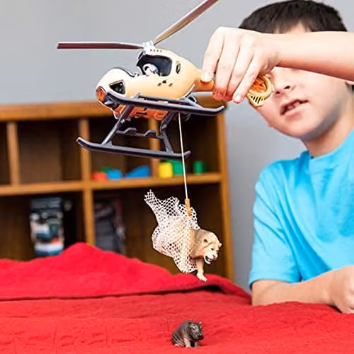 Schleich Animal Rescue Helicopter Playset in Multicolour – 2