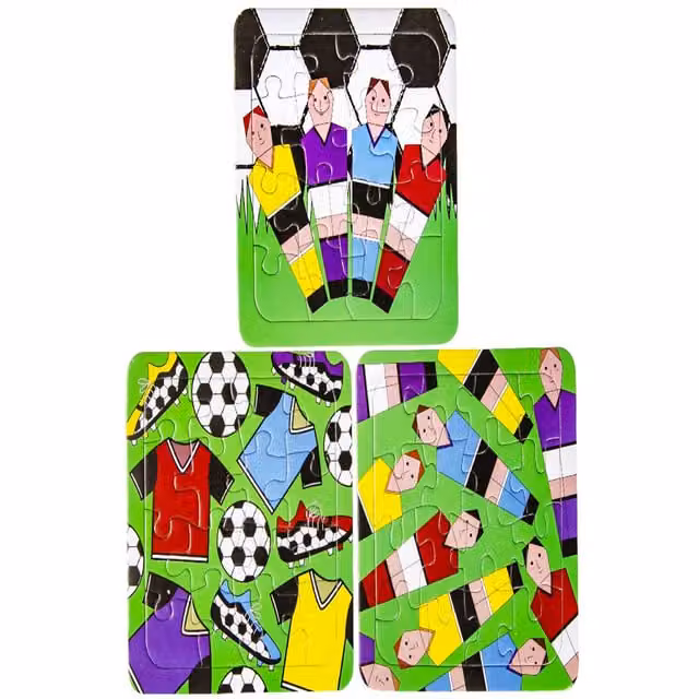 LG-Imports Pack of 12 Multicolour and White 2D Frame Puzzles