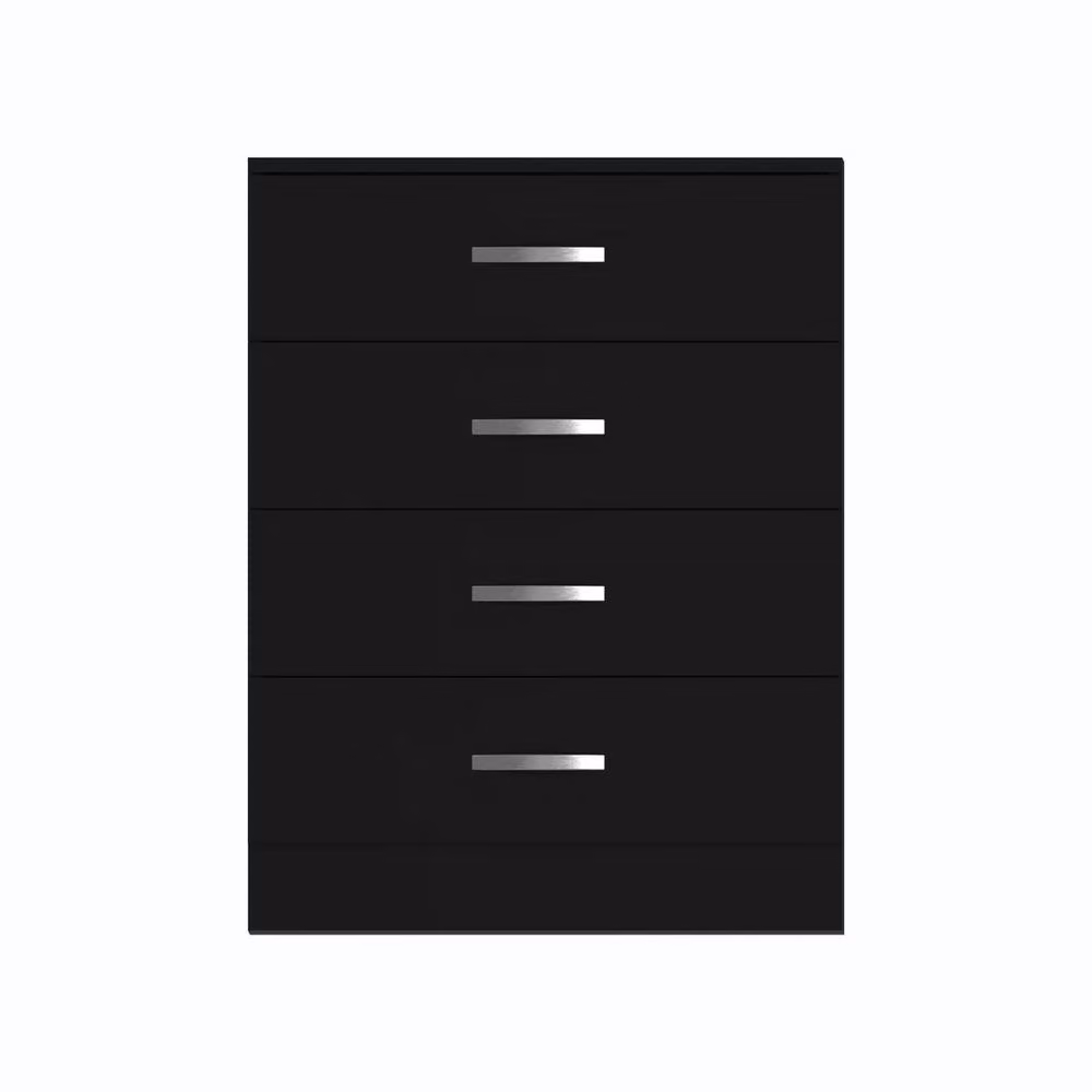 FLAVORA Modern Black Matt Chest of Drawers – 3