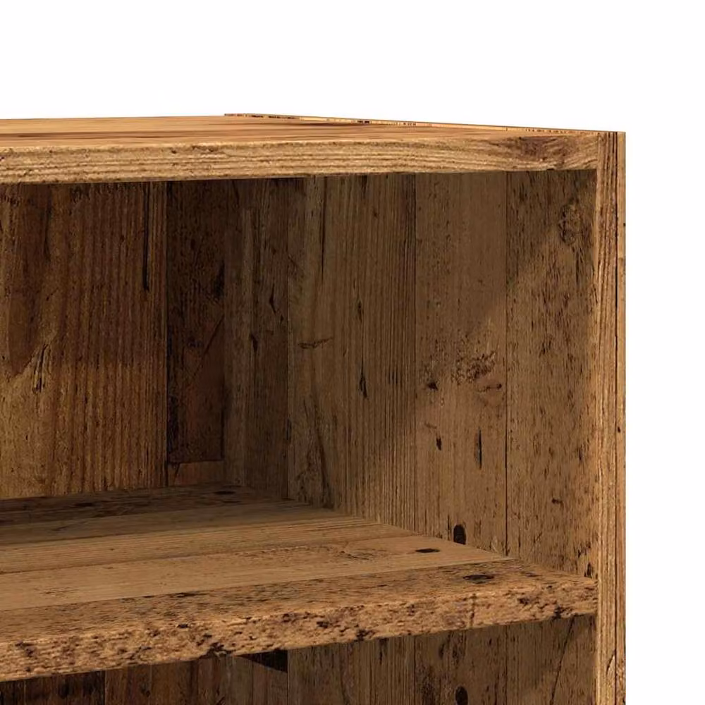Berkfield Home Rustic Old Wood Sideboard in Brown, W/D/H: 57 x 35 x 75 cm – 5