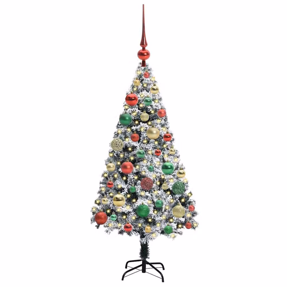 Berkfield Home Artificial Christmas Tree with 150 LEDs and Stand, Green, Height: 120 cm – 3