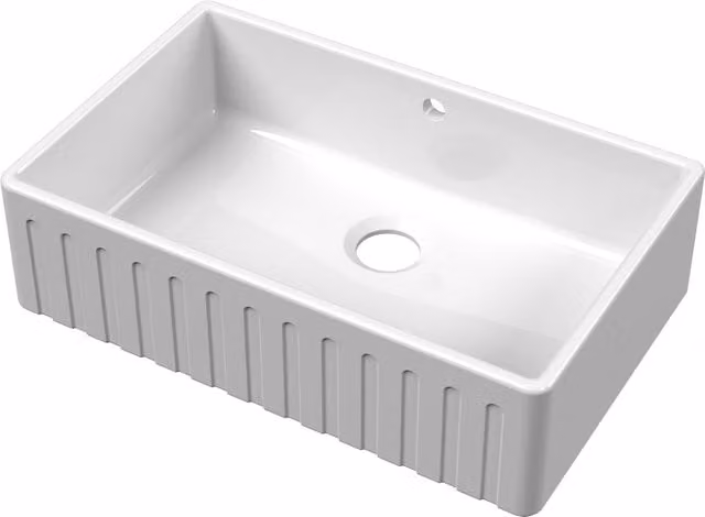 Balterley White Ceramic Undermount Butler Sink