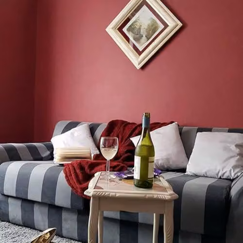 Vintro Red Luxury Matt Emulsion Multi Surface Paint for Walls, Ceilings, Wood and Metal, 2.5 L – 3