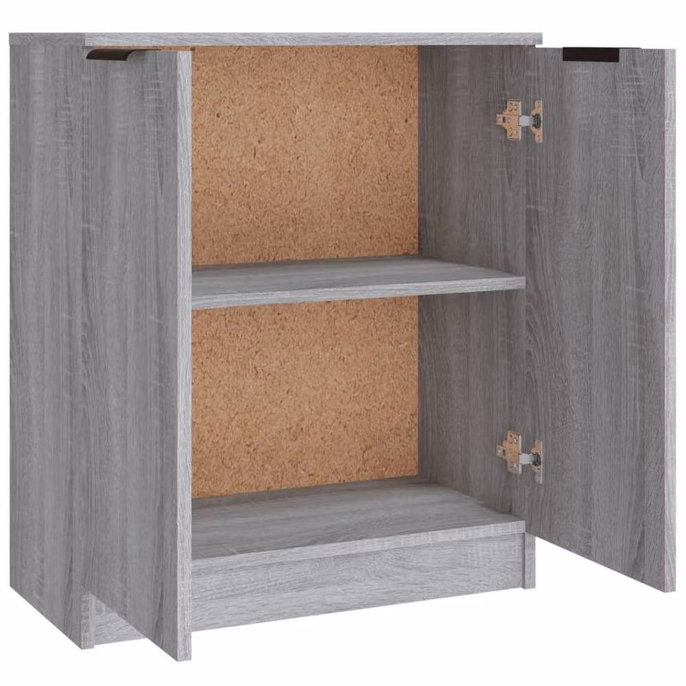 Berkfield Home 3-Piece Modern Sideboard Set in Grey Sonoma Matt MDF – 3