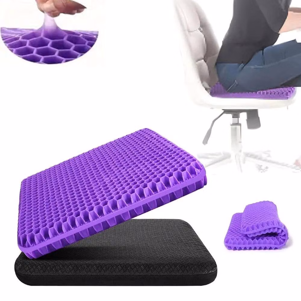 KORVIXA Ergonomic Gel Seat Cushion in Purple, W/D: 120 x 90 cm – 5