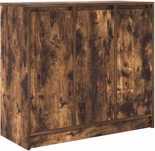 Berkfield Home Smoked Oak Sideboard in Brown, W/D/H: 85 x 34 x 76 cm – 1