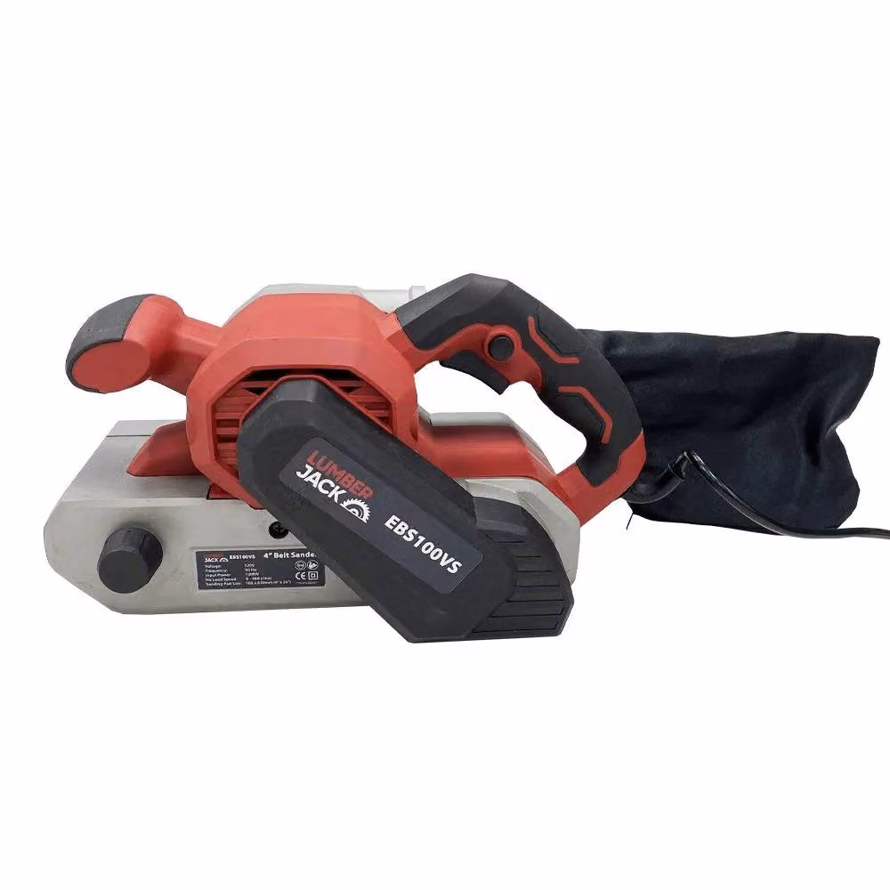 Lumberjack 4 Inch Electric Belt Sander with 1200W Motor, 240V, Red – 2