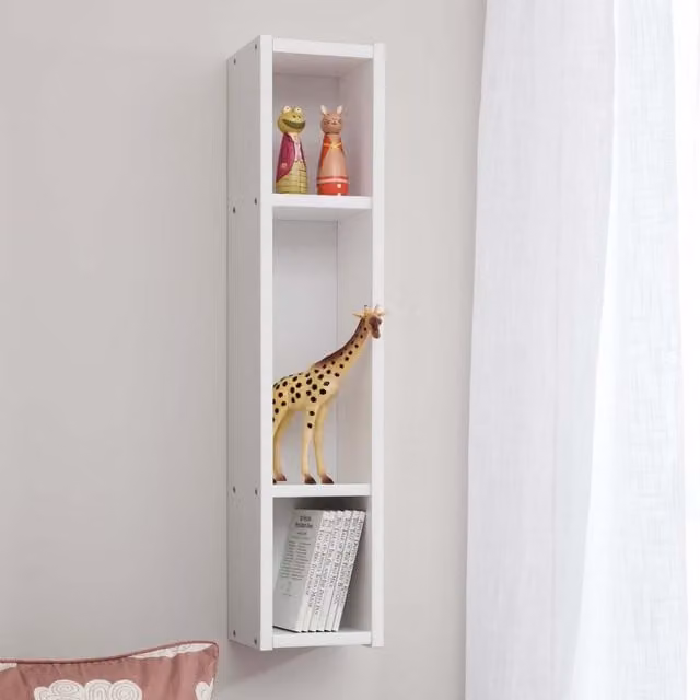 Noa and Nani Modern White Wall Mounted Cube Shelving Unit for Children's Rooms