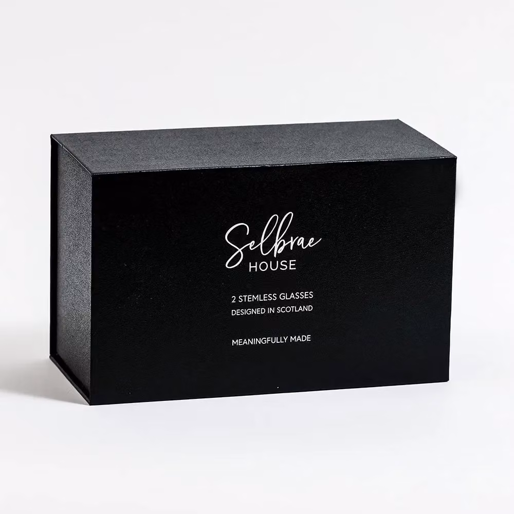 Selbrae House Set of 2 Transparent Stemless Glass Tumblers – 2