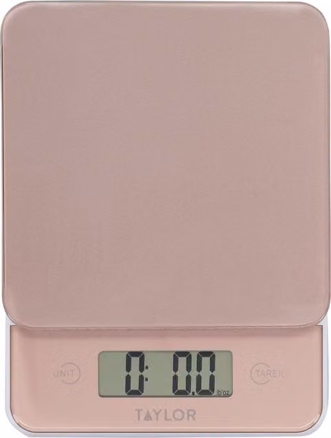 Taylor Digital Slim Kitchen Scale with Glass Surface, Gold