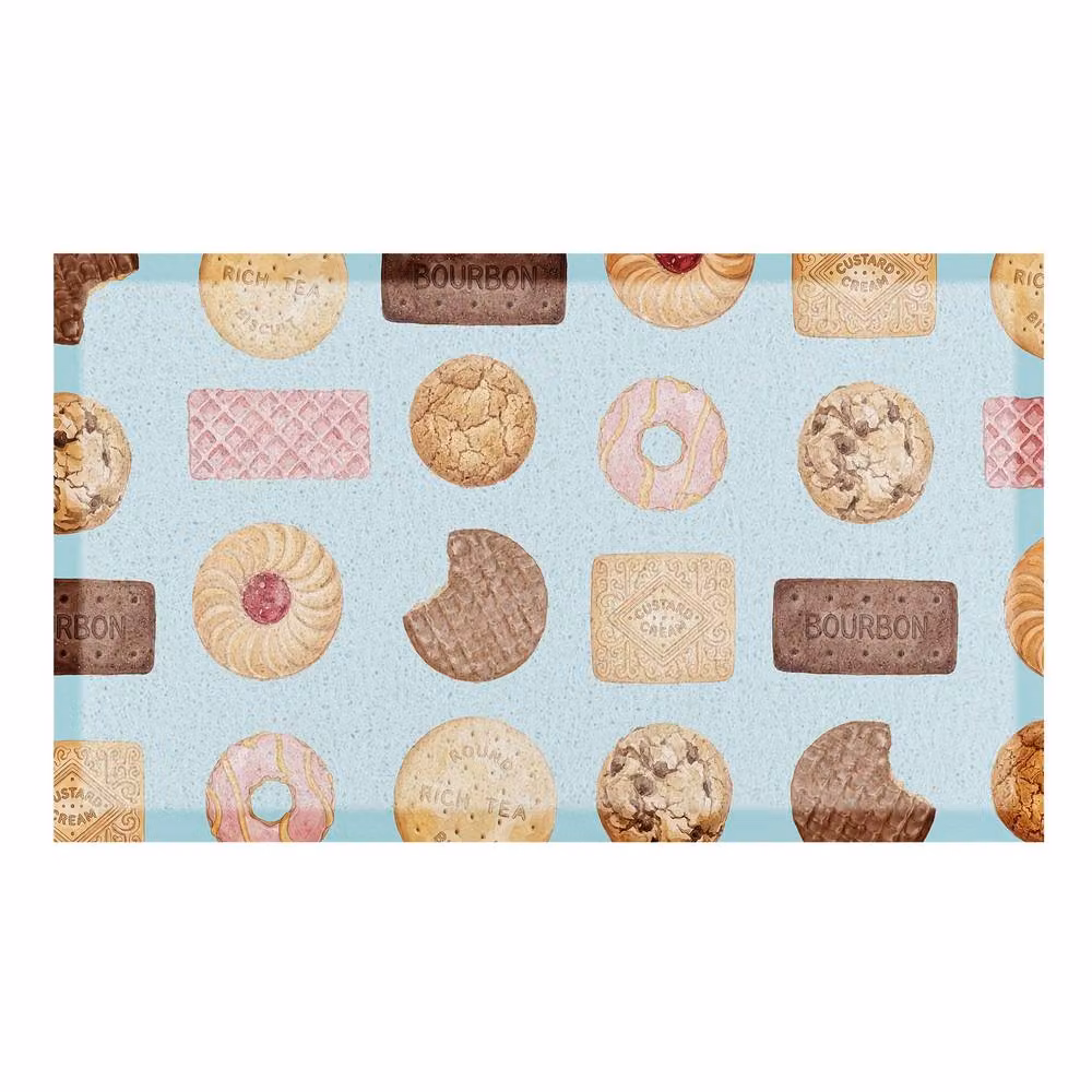 Artsy Mats Biscuit Mix Indoor/Outdoor Doormat in Blue, W/D: 90 x 60 cm – 2