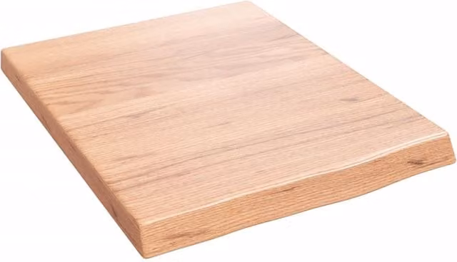 Berkfield Home Wall Mounted Rustic Oak Shelf, Light Brown, W: 50 cm, H: 40 cm, D: 2-4 cm