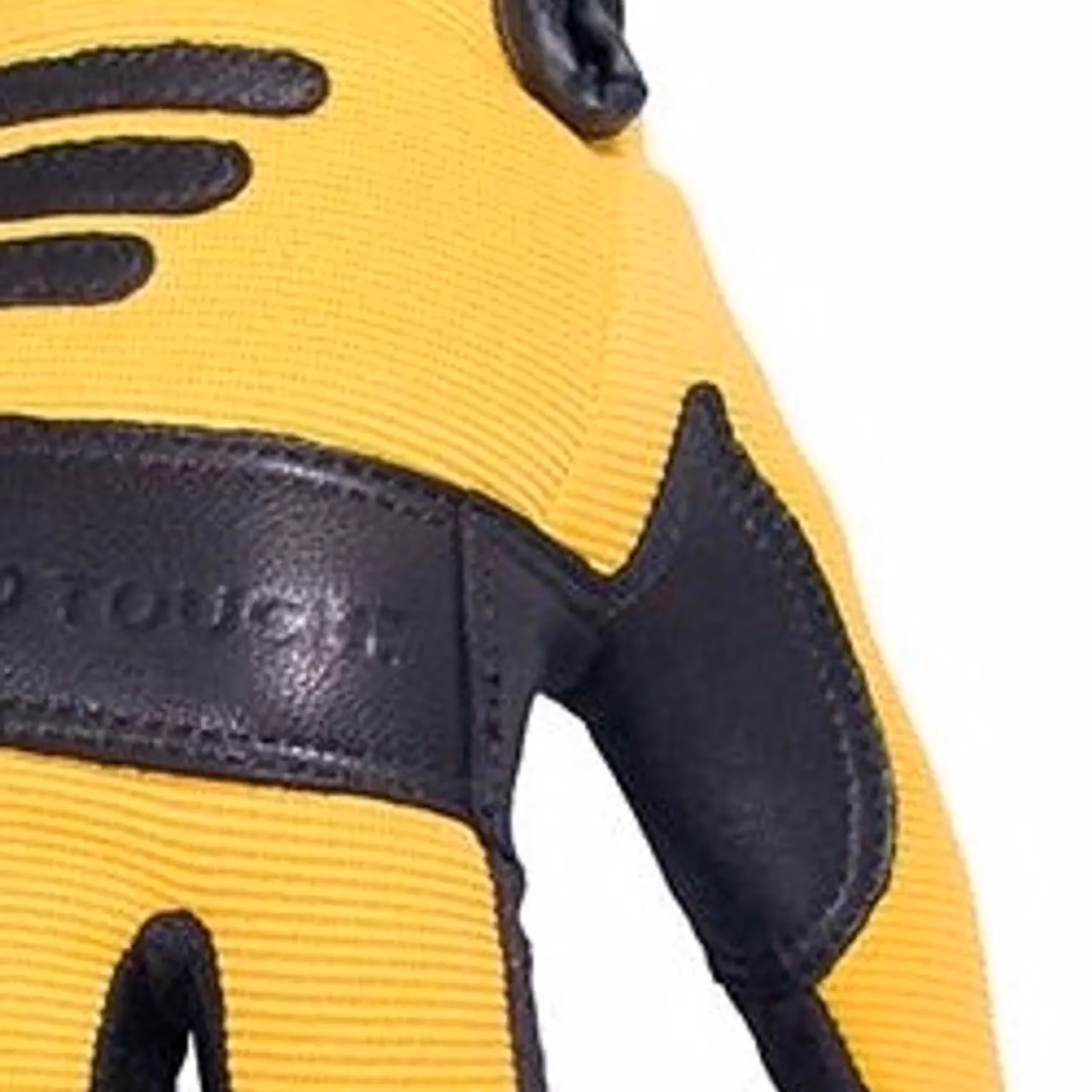 DeWalt Synthetic Padded Leather Palm Gloves, Large, Yellow and Multicolour – 2