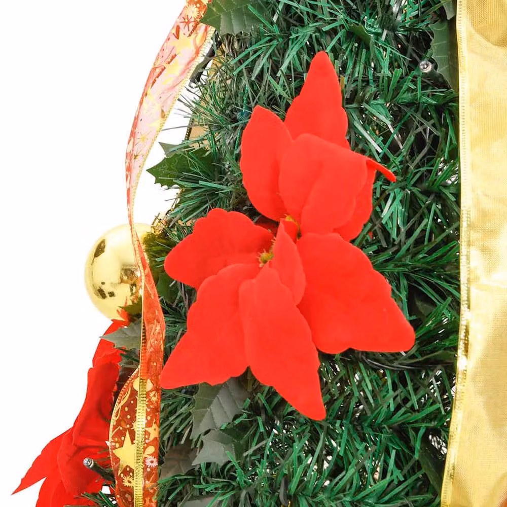 Berkfield Home Beautiful Green Artificial Pop-up Christmas Tree with 200 LEDs, Height: 210 cm – 5