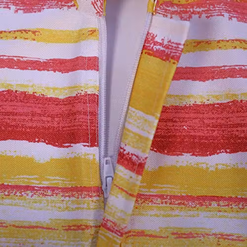 Luxury Living Striped Water Repellent Outdoor Table Runner in Red and Multicolour, W: 35.56 cm, L: 182.88 cm – 4