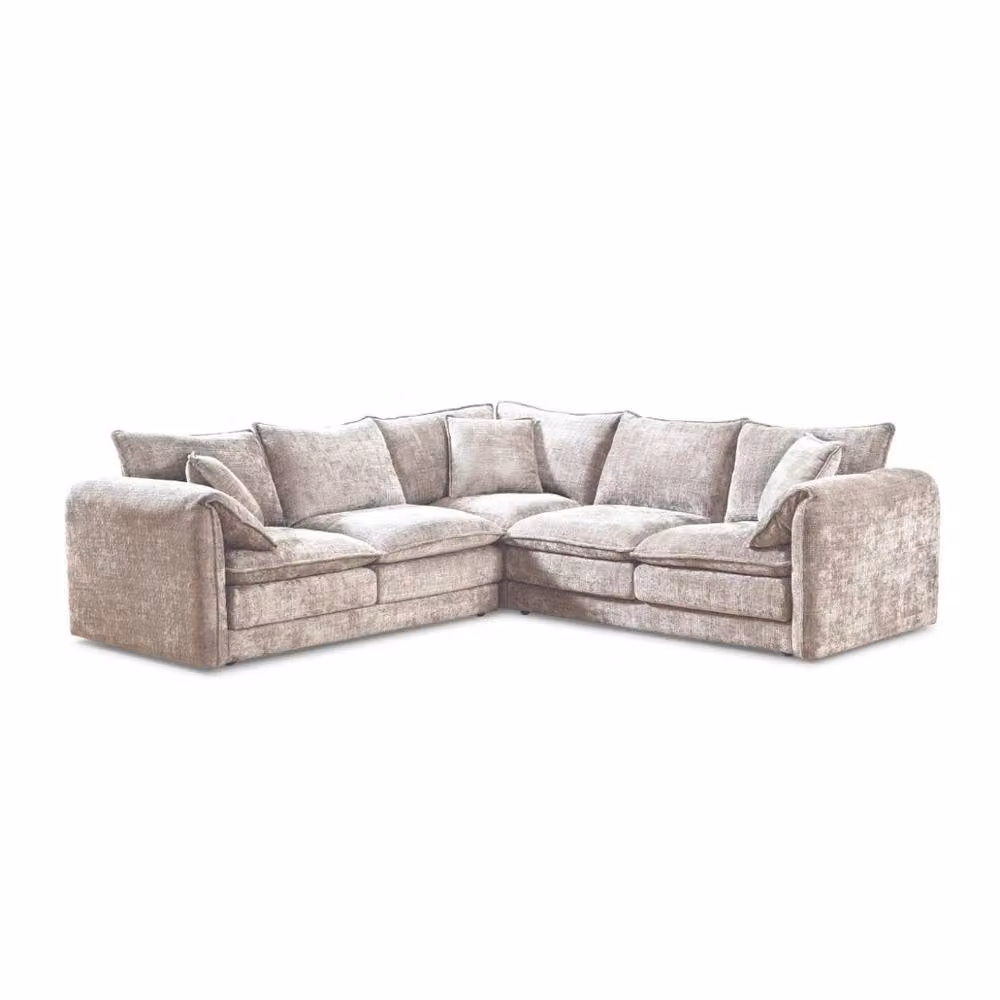 Home & Love Solaya L Shape Corner Sofa in Beige Fabric – 2