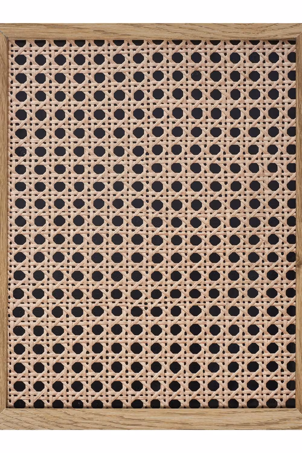 Julian Bowen Sydney Rattan Print Side Table with Removable Shelf in Brown, W/D/H: 40 x 40 x 55 cm – 5