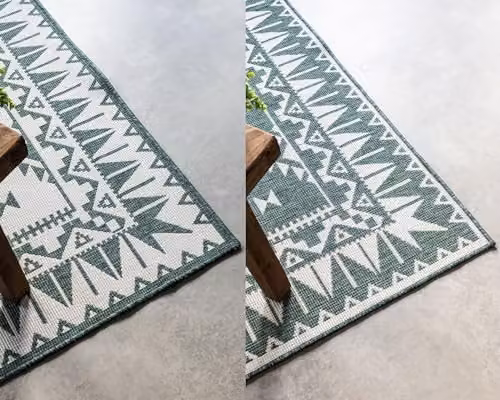 Elle Decoration Oriental Reversible Indoor and Outdoor Rug, Green, W: 160 cm, L: 230 cm – 6