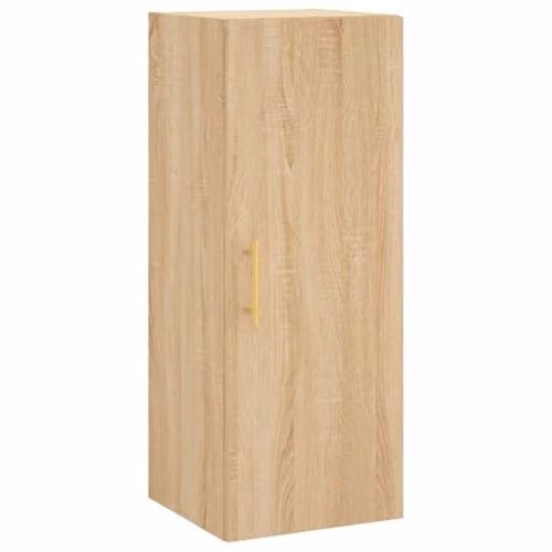 vidaXL Wall Mounted Cabinet in Brown, W/D/H: 34.5 x 34 x 90 cm