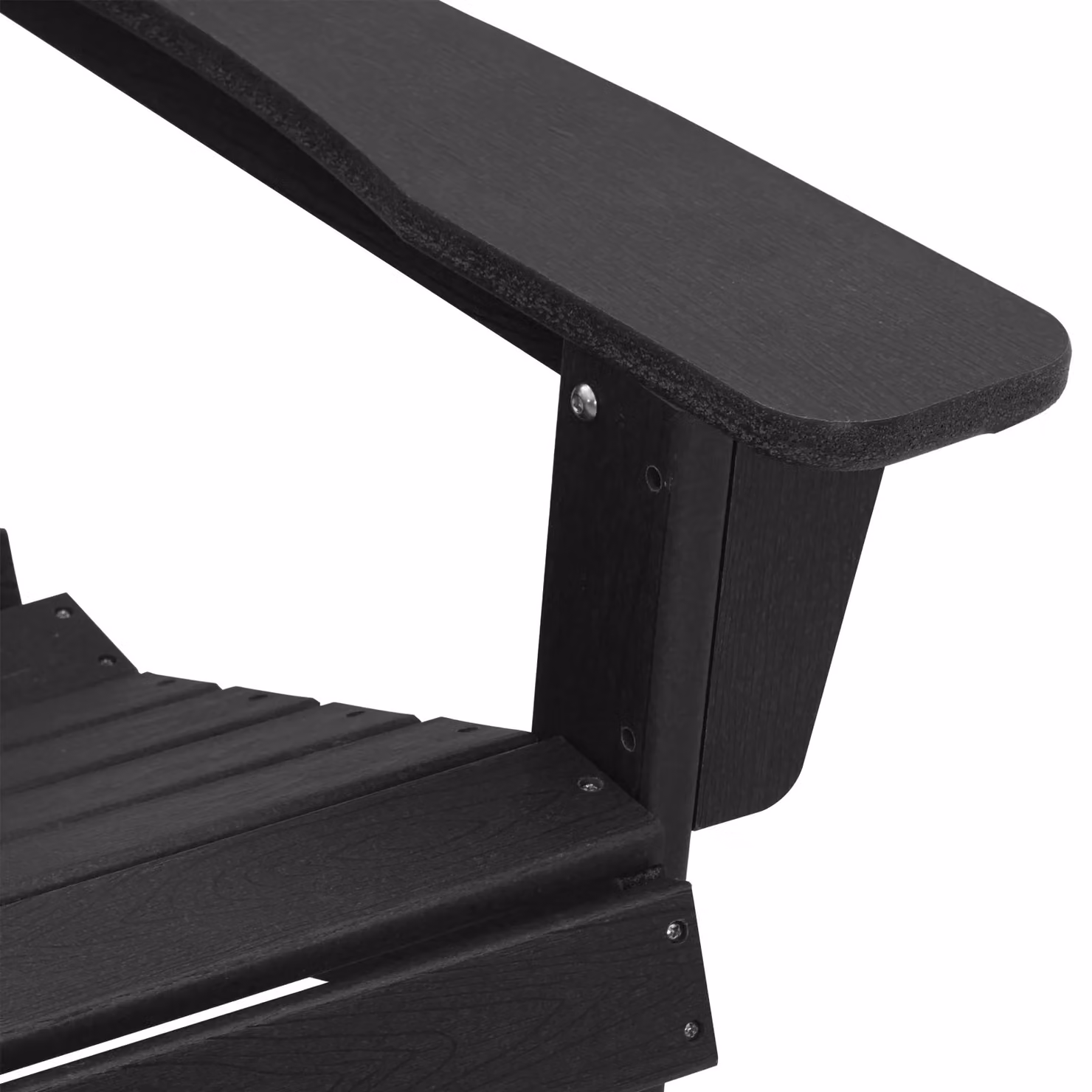 Berkfield Home Set of 2 Adirondack Chairs in Black HDPE, W/D/H: 74 x 82 x 90 cm – 8