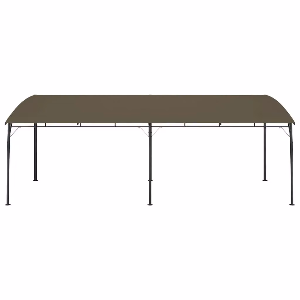 Berkfield Home Garden Sunshade Awning in Beige, W: 6 m, D: 3 m, H: 2.55 m – 2