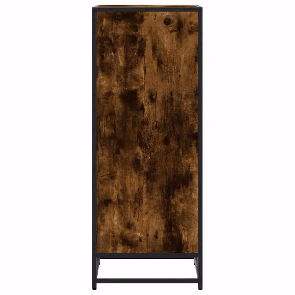 Berkfield Home Smoked Oak Shoe Rack in Brown, W/D/H: 48 x 38 x 97.5 cm – 4