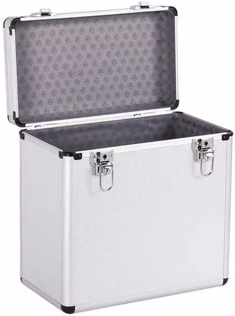 Kelvenix Flight DJ Case 12 inch Vinyl Case in Silver – 1