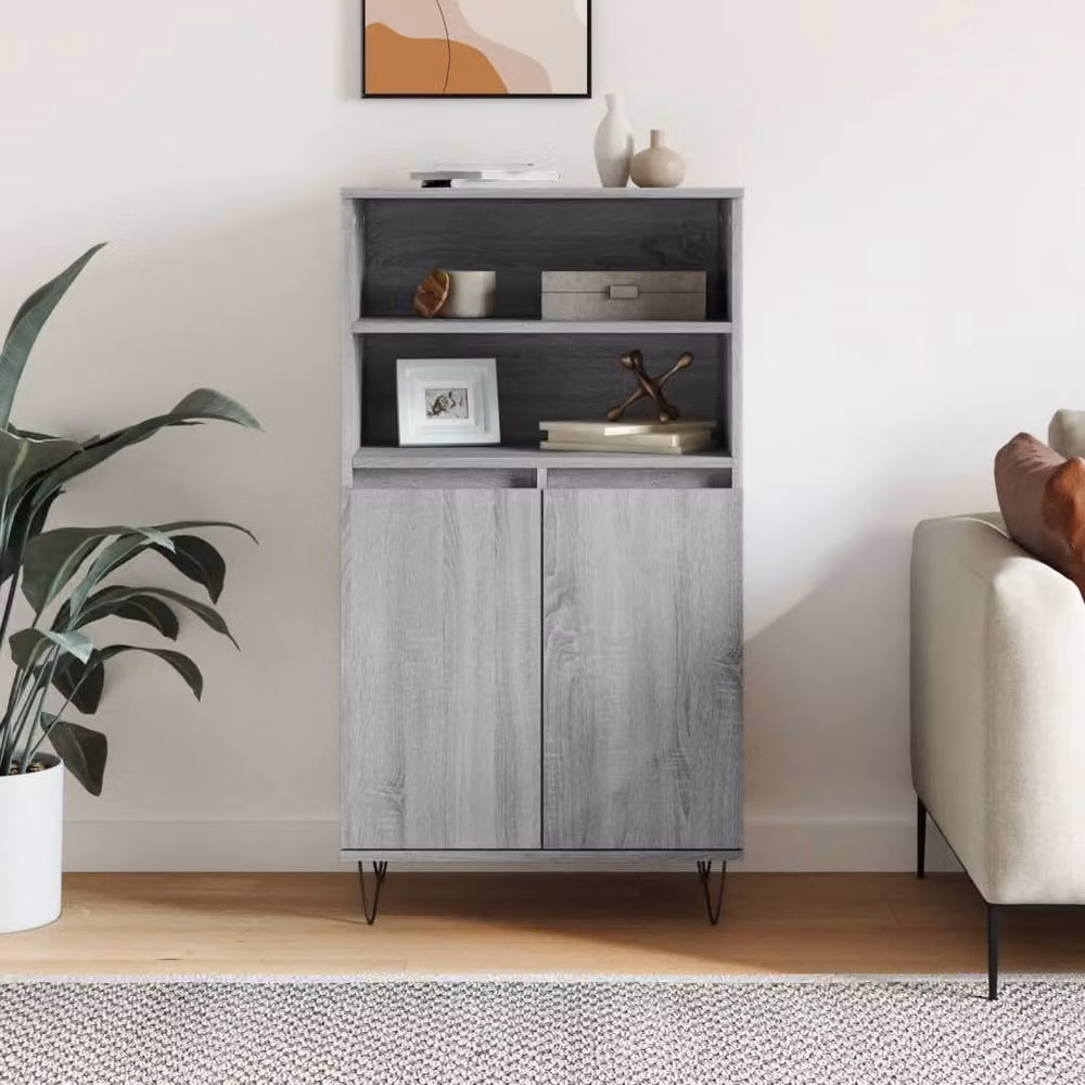 Berkfield Home Grey Sonoma Highboard W/D/H: 60 x 36 x 110 cm – 2