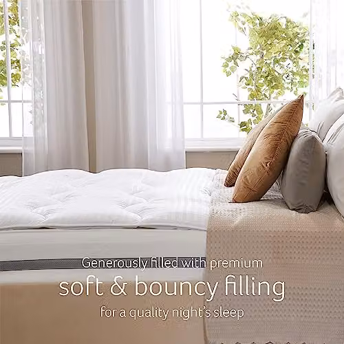 Snuggledown White Hollowfibre Mattress Topper, W/D/H: 135 x 190 cm – 3