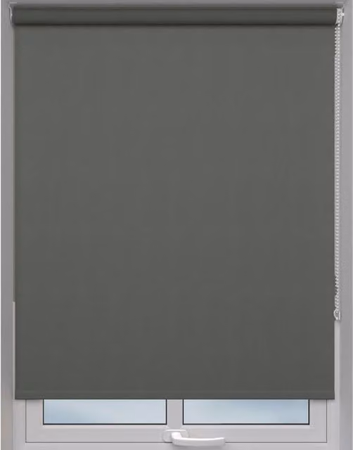 Terrys Harbour Made to Measure Opaque Grey Plain Textile Roller Blind