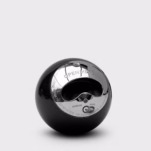 Suck UK Black 8 Ball Bottle Opener with Ergonomic Grip and Stainless Steel Construction – 4