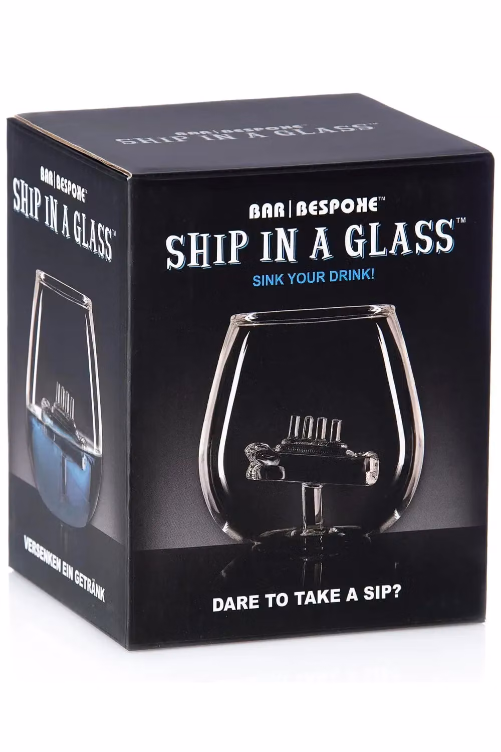Bar Bespoke Ship in a Glass Tumbler, 500ml, Clear – 3