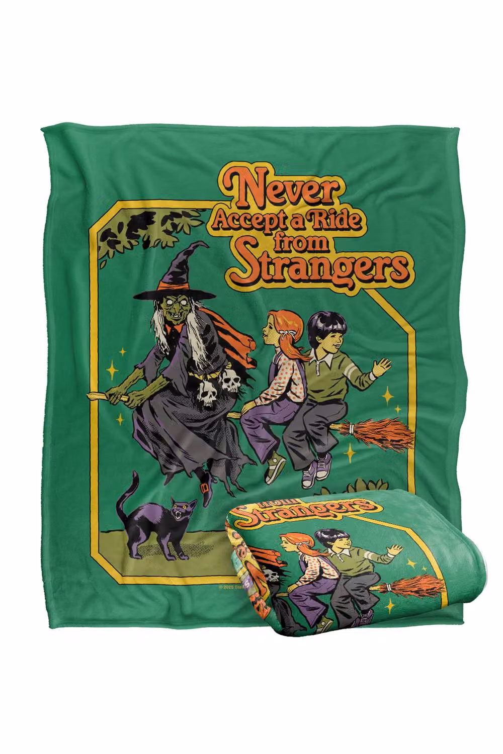 Steven Rhodes Never Accept A Ride Super Soft Microfibre Fleece Throw Blanket, Multicolour, W/D/H: 152 x 127 cm – 2