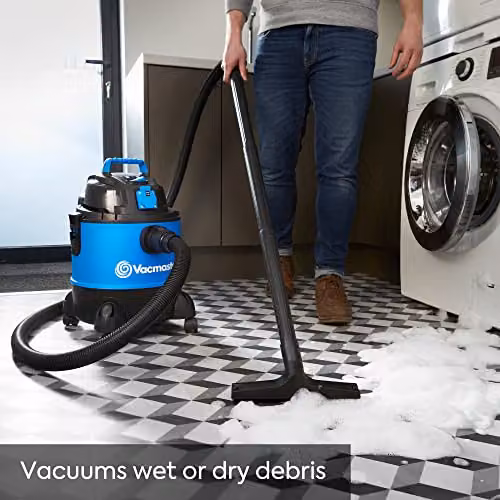 Vacmaster Multi 20 Wet and Dry Vacuum Cleaner with Power Take Off and Blow Function, Blue and Black, 20L – 8