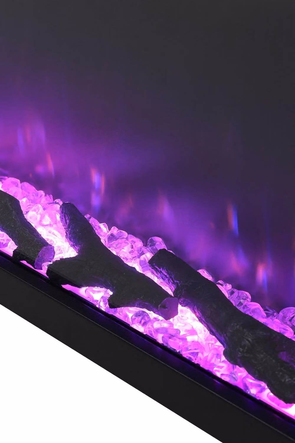 Living and Home 70 Inch 3-Sided Electric Fireplace in Black with Remote and 12 Colour Options – 4