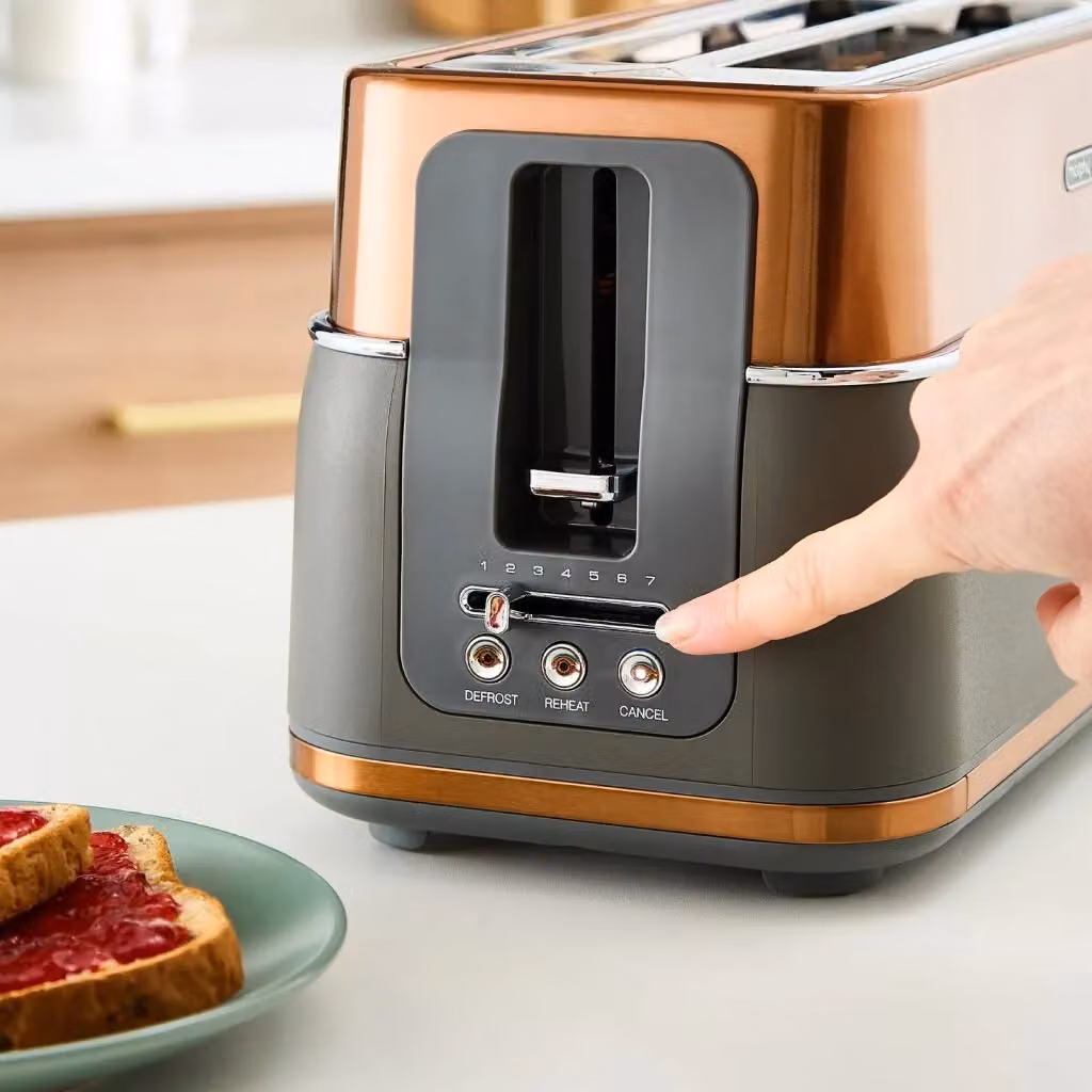 Morphy Richards Signature 4-Slice Metal Toaster in Copper and Multicolour – 3