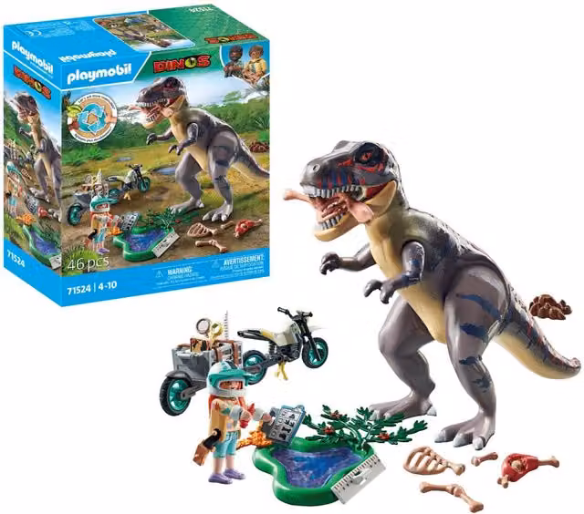 Playmobil T-Rex Hunt Figure Play World in Green and Multicolour