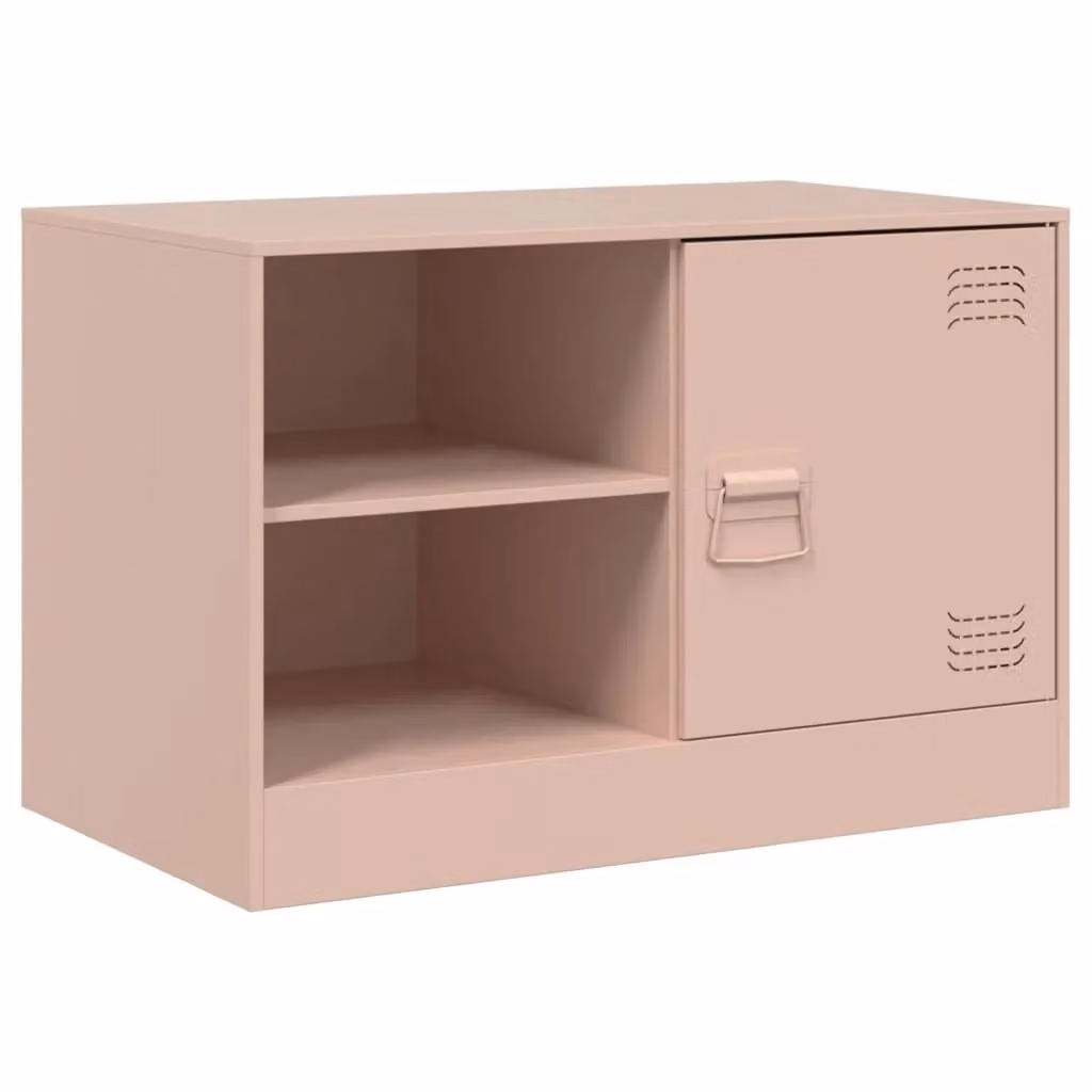 Berkfield Home Modern Pink Metal TV Cabinet W/D/H: 67 x 39 x 44 cm – 2