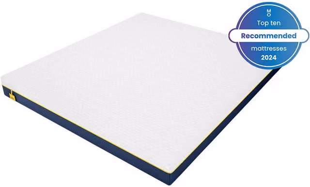 Luna Memory 1000 Pocket Hybrid Mattress in White and Black, W/D/H: 120 x 200 x 19 cm