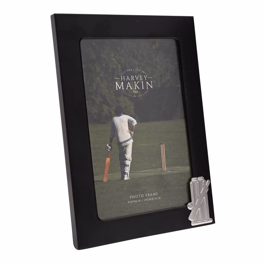 Meg Hawkins Modern Rectangular Single Tabletop Photo Frame in Black and Silver, 10 x 15 cm – 3